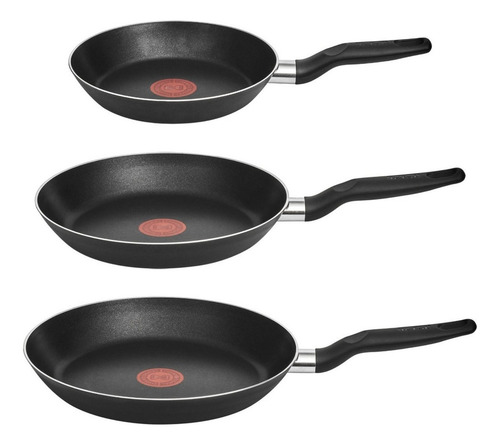 Práctico Juego De Sartenes 20/24/26 Cm Vital Tefal