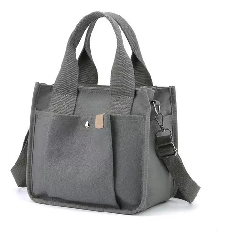 Bolso De Lona Multicapa Para Mujer, Bolso De Mano Para Mujer