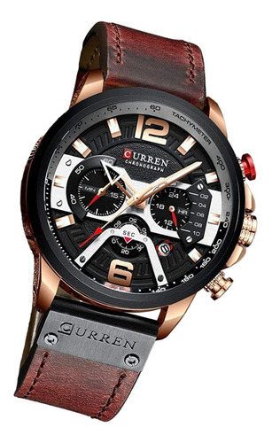 Reloj Curren Hombre Pulso Cuero Cronos Funcionales + Envio