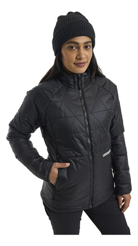Parka Mujer Versatile Heat Synthetic Down Negro