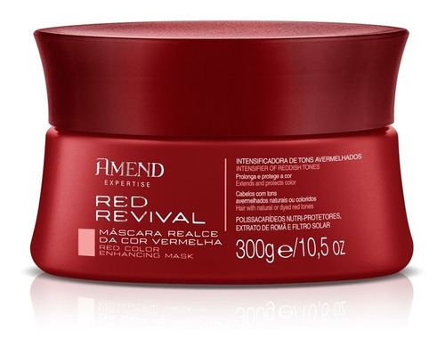 Máscara Amend Red Revival Realce Da Cor Vermelha 300g