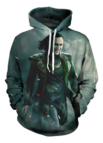 Vengadores Loki Serie Cosplay Sudadera Con Capucha Patrón 3d