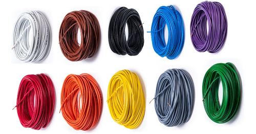 Cable Automotriz Calibre 16 De 30mts 100% Cobre,10 Colores.