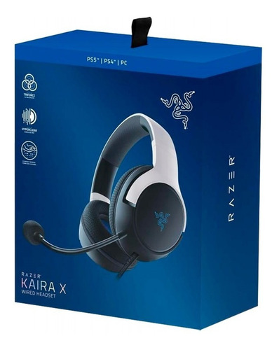 Imagen 5 de 10 de Auricular Razer Kaira X For Playstation 5 Blanco 3,5mm