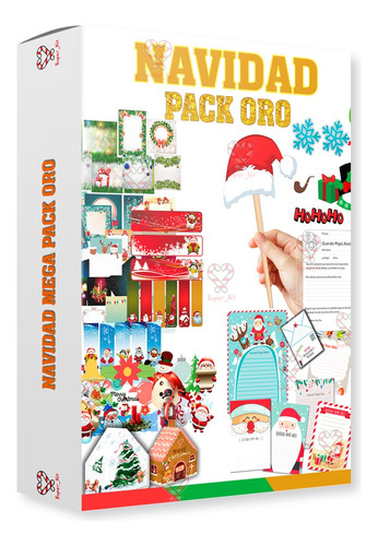 Kit Imprimible Navidad Mega Pack Diamante
