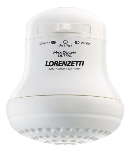 Imagen 1 de 2 de Lorenzetti Ducha Electrica Instantanea Maxi Ducha 3t 5500w