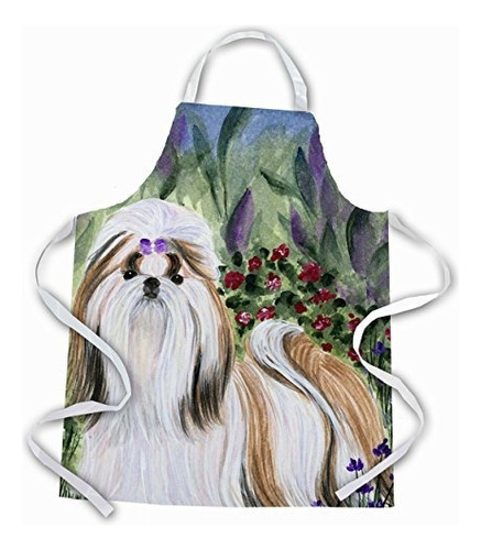 Caroline's Treasures Ss8034apron Delantal Shih Tzu, Gra