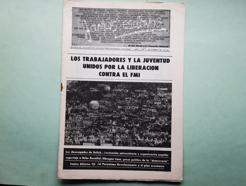 Revista Jamás Esclavos N° 1 / 1985 / Jup Regional Firmenich