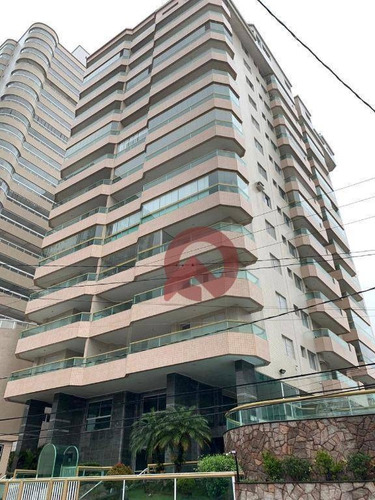 Imagem 1 de 21 de Apartamento Com 3 Dormitórios À Venda, 117 M² Por R$ 500.000 - Tupi - Praia Grande/sp - Ap3109
