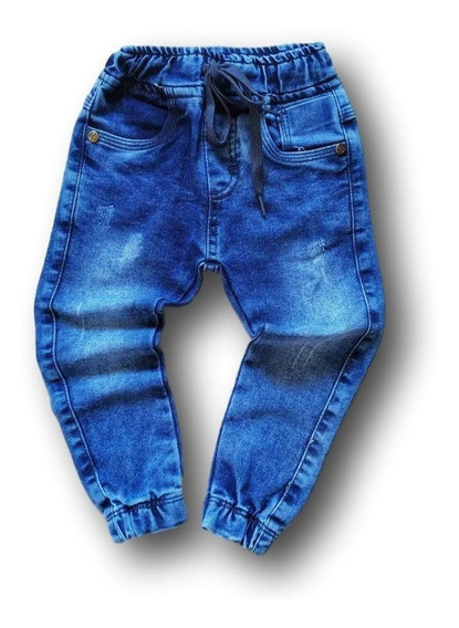 calça jogger jeans infantil masculina