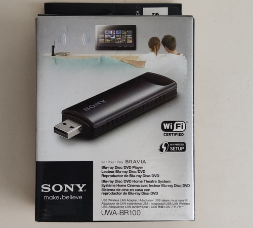 Adaptador Wireless Sony Usb Uwa-br100 Na Caixa Original