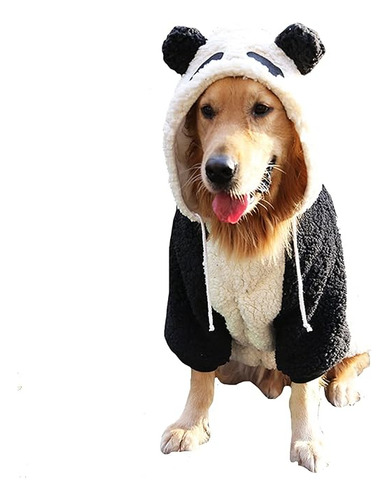 Disfraz Panda Para Perro Grande Chaqueta Calida Invierno Par