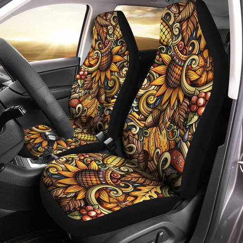 Howilath Juego 2 Funda Asiento Delantero Automovil Ajuste