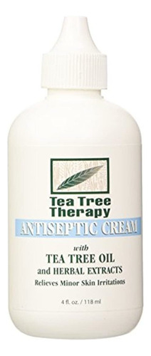 Crema Antiséptica Para Terapia De Árbol De Té 4 Onz