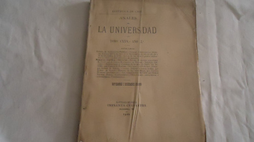 Anales Universidad De Chile 1910 Peces Ch ,folklore Otros