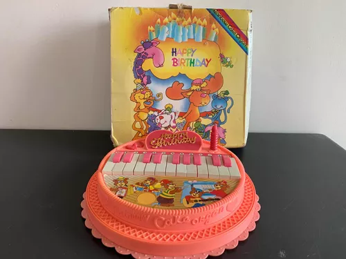 BRINQUEDO ANTIGO - Antigo e grande Piano infantil Cantiga 44 - Toda as  teclas