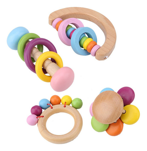 4pcs Juguete Loro Pájaro Masticar Juguetes Colgantes De Made