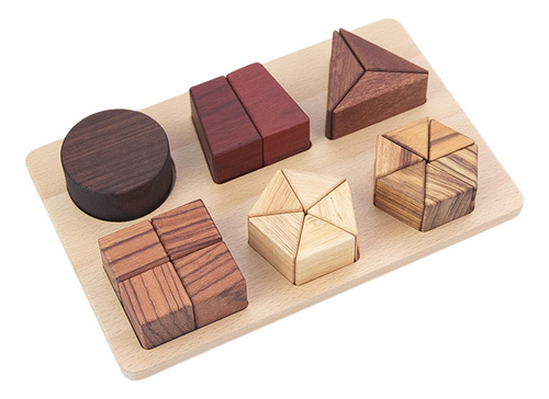 Rompecabezas De Forma De Madera Juguete De Clasificación De