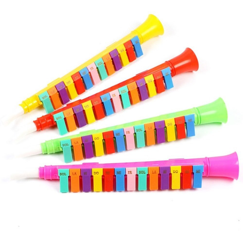Imagen 6 de 6 de Flauta 13 Notas Clarinete Melodica Varios Colores Teclado