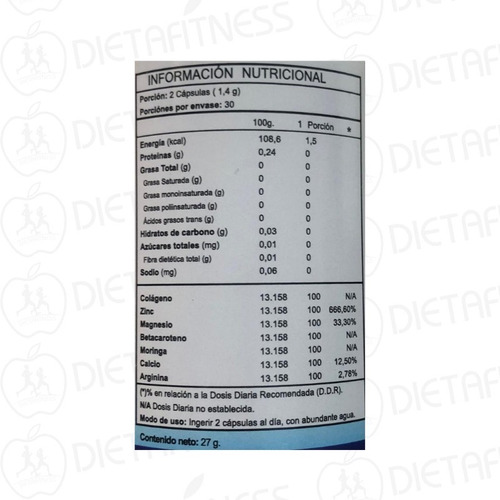 Imagen 3 de 3 de Cuerpo Vital Fnl Pack 2 Frascos 60 Cap Moringa Dietafitness
