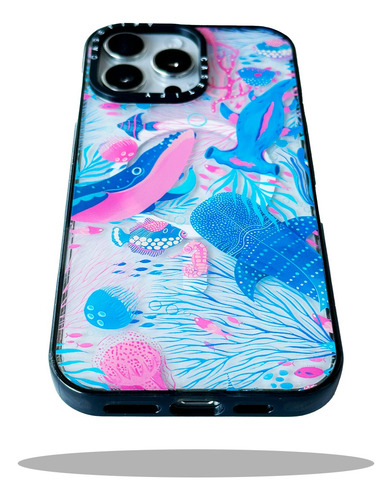 Fundas Mar Azul Estilo Casetify Magsafe Para Iphone Transparente Iphone 15 Pro