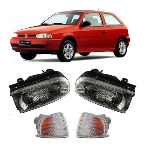 Juego De Opticas + Giros Vw Gol Ab9 1996 Hasta 1998 Lam