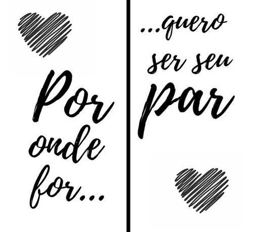 2 Placas Decorativas Quadro Eu E Ela Casal Namorados Amor 04