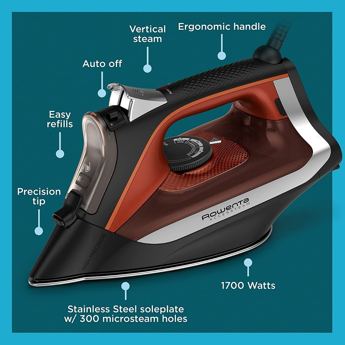 Plancha Rowenta Dw23 Accesteam Iron A Meses Meses sin intereses