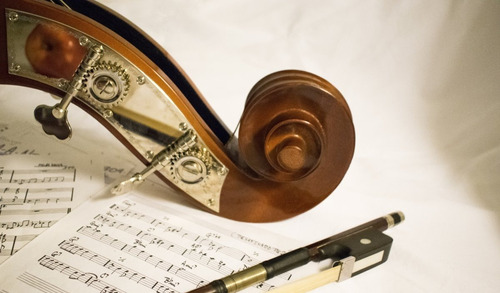 Adesivo Decorativo Instrumentos Musicais Violino Cordas