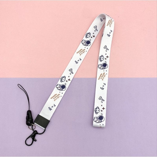 10 Lanyard Cinta Porta Credencial Celular Texturado 2x47cm