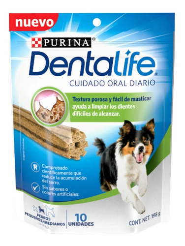 Imagen 1 de 1 de Purina Dentalife Carnaza Dental Raza Mediana/chica 198gr