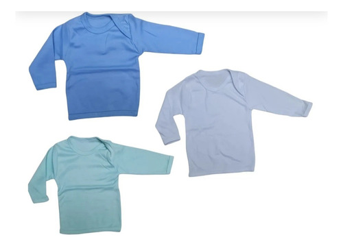 Pack De 3 Camisetas Para Bebé 100% Algodón 