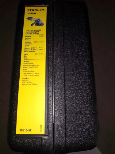 Esmeriladora Angular 4 1/2 Stanley Sgs1045k