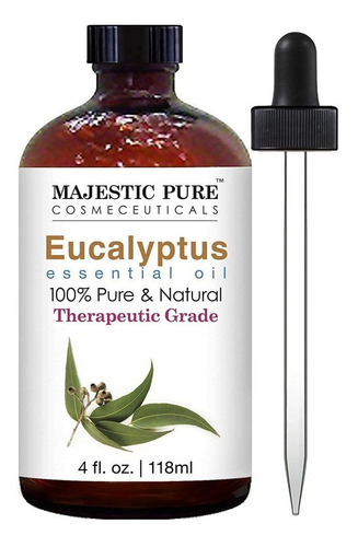 Aceite Esencial Eucalipto Terapeutico Majestic Pure 4oz