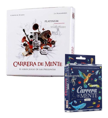 Carrera De Mente Platinum + Cartas Juego De Mesa Ruibal