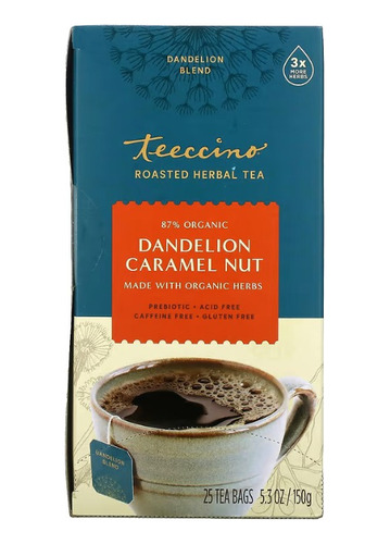 Teeccino, Café De Hierbas Tostadas, Dandelion Caramel Nut