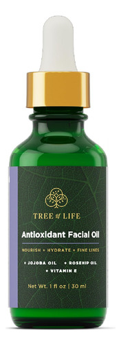 Aceite Facial Antioxidante Tree Of Life, 1 Onza Liquida, Ace