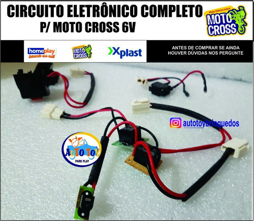 Circuito Completo P/ Motocross 6v X-plast