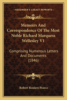 Libro Memoirs And Correspondence Of The Most Noble Richar...