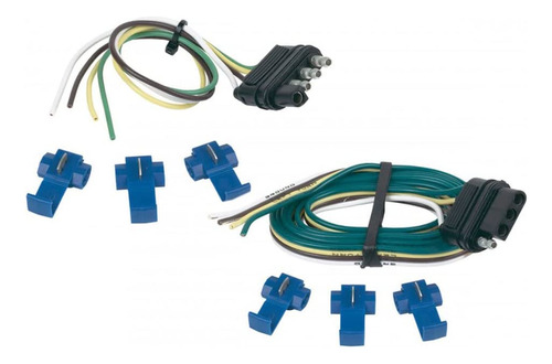 Hopkins 48205 Juego De Conectores Planos De 4 Cables Con...