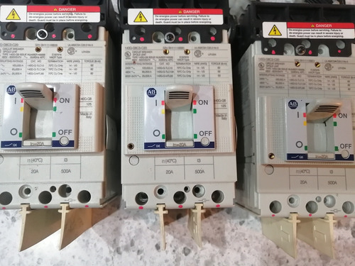 Interruptores Allen Bradley 140g-g6c3-c20, 20 Amp, 3 Piezas (Usado)