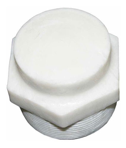 Tapón Bushell De Plástico Blanco Ciego 38mm. 11/2 (paq 5 P)