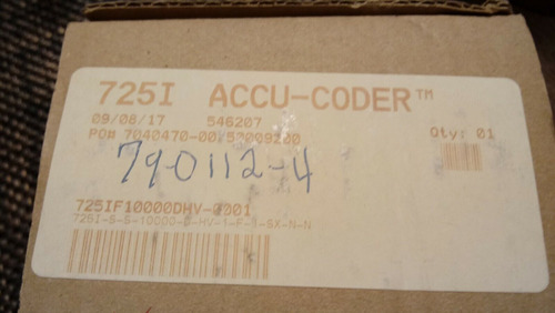 New Accu-coder 725i 725i-s-s-10000-d-hv-1-f-1-sx-n-n 72 Bbz