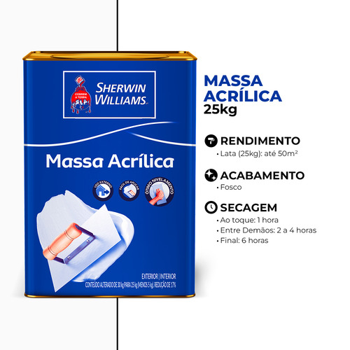 Masa acrílica Sherwin Willams 25 kg