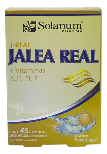 Jalea Real Vitaminas A,c,d,e 45 Cápsulas Solanum