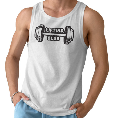 Tank Top Camiseta Sin Mangas Estampada Lifting Club Gym