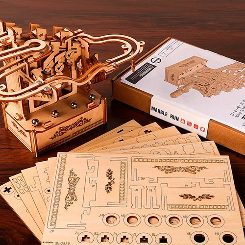 Rompecabezas 3d Con Movimiento Mecánico, Diy, Madera Eco