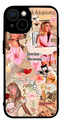 Funda Sabrina Carpenter Live Fast Case Para iPhone Carcasa