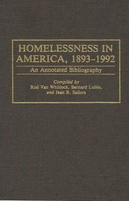Libro Homelessness In America, 1893-1992 - Rodney Van Whi...
