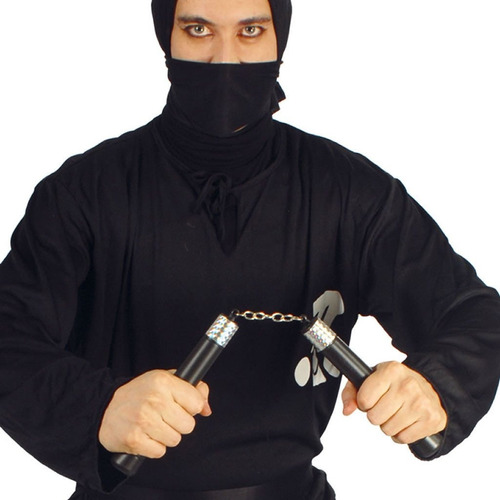 Nunchaku Negro Ninja Arma Halloween Cotillon Disfraz